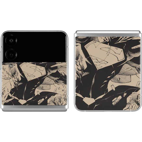 DC Comics Superman Unchained #1 Original Cover Pencils Galaxy Z Flip4 5G Skin