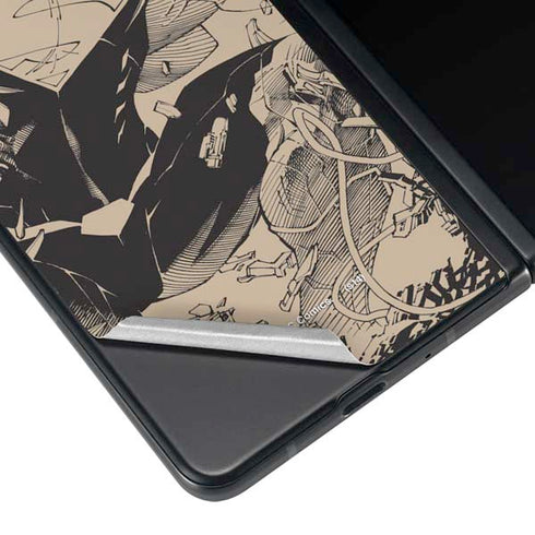 DC Comics Superman Unchained #1 Original Cover Pencils Galaxy Z Fold3 5G Skin