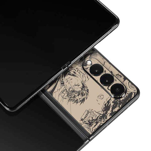 DC Comics Superman Unchained #1 Original Cover Pencils Galaxy Z Fold3 5G Skin