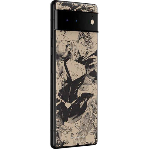 DC Comics Superman Unchained #1 Original Cover Pencils Google Pixel 6 Pro Skin