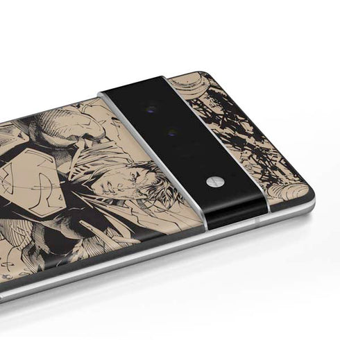 DC Comics Superman Unchained #1 Original Cover Pencils Google Pixel 6 Pro Skin