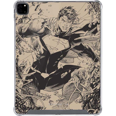 DC Comics Superman Unchained #1 Original Cover Pencils iPad Pro 12.9in (2020) Clear Case