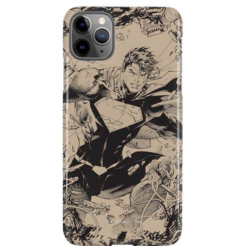 DC Comics Superman Unchained #1 Original Cover Pencils iPhone 11 Pro Max Lite Case