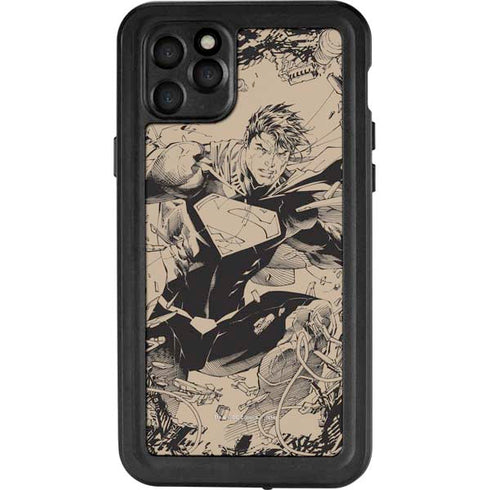 DC Comics Superman Unchained #1 Original Cover Pencils iPhone 11 Pro Max Waterproof Case