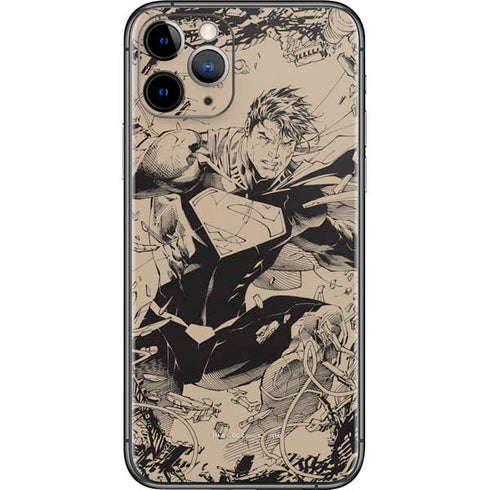 DC Comics Superman Unchained #1 Original Cover Pencils iPhone 11 Pro Skin