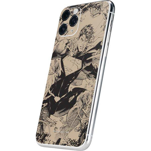 DC Comics Superman Unchained #1 Original Cover Pencils iPhone 11 Pro Skin