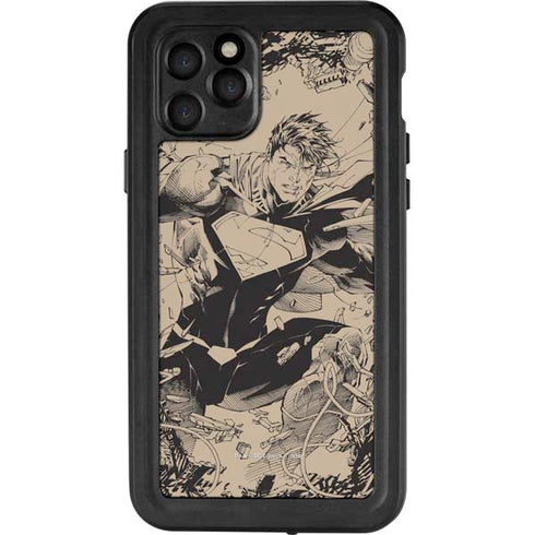 DC Comics Superman Unchained #1 Original Cover Pencils iPhone 11 Pro Waterproof Case