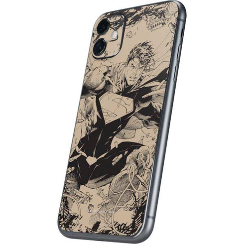 DC Comics Superman Unchained #1 Original Cover Pencils iPhone 11 Skin