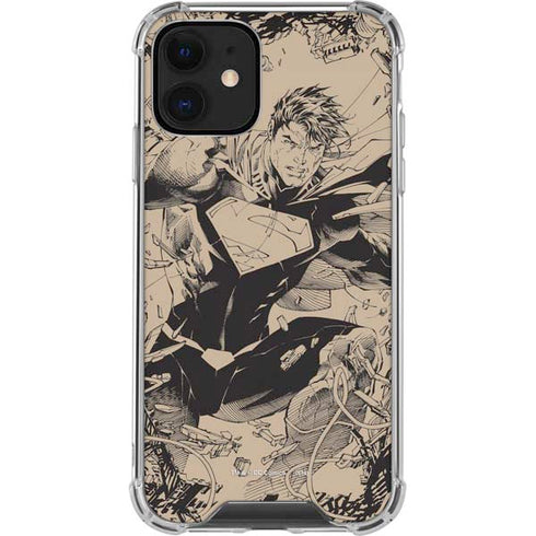 DC Comics Superman Unchained #1 Original Cover Pencils iPhone 12 Clear Case