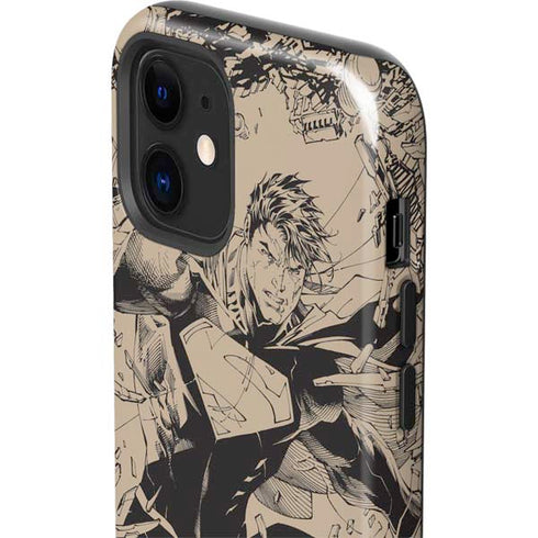 DC Comics Superman Unchained #1 Original Cover Pencils iPhone 12 Impact Case