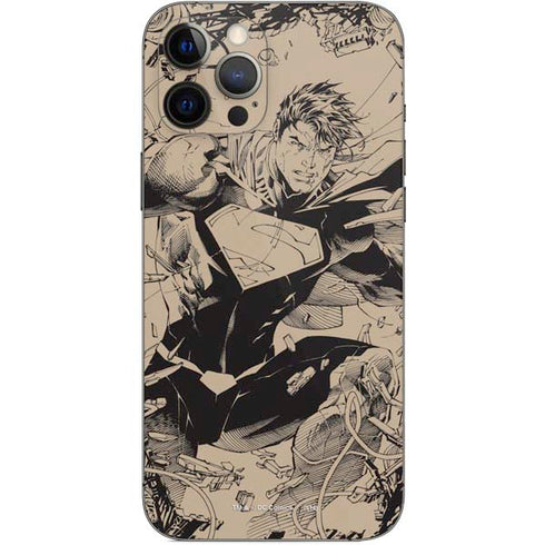 DC Comics Superman Unchained #1 Original Cover Pencils iPhone 12 Pro Max Skin