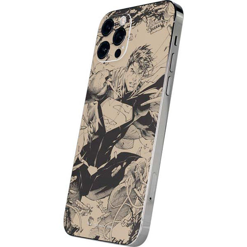 DC Comics Superman Unchained #1 Original Cover Pencils iPhone 12 Pro Max Skin