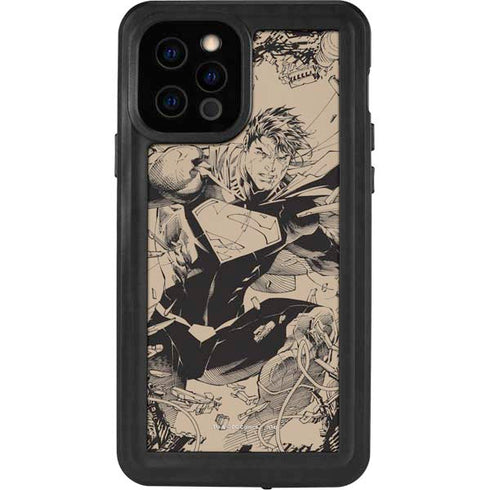 DC Comics Superman Unchained #1 Original Cover Pencils iPhone 12 Pro Waterproof Case