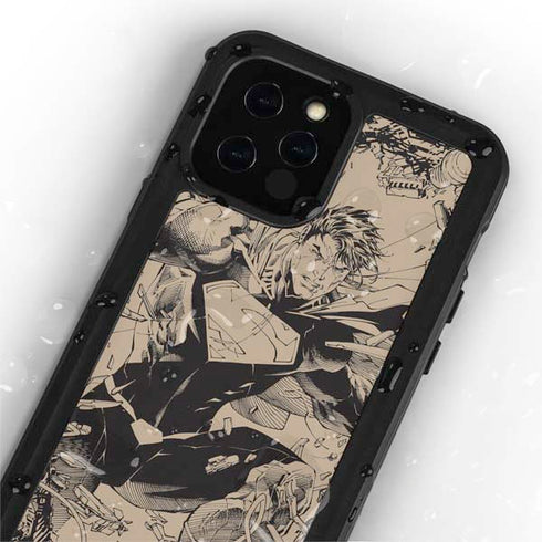 DC Comics Superman Unchained #1 Original Cover Pencils iPhone 12 Pro Waterproof Case