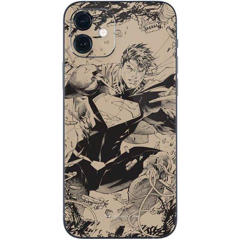 DC Comics Superman Unchained #1 Original Cover Pencils iPhone 12 Skin