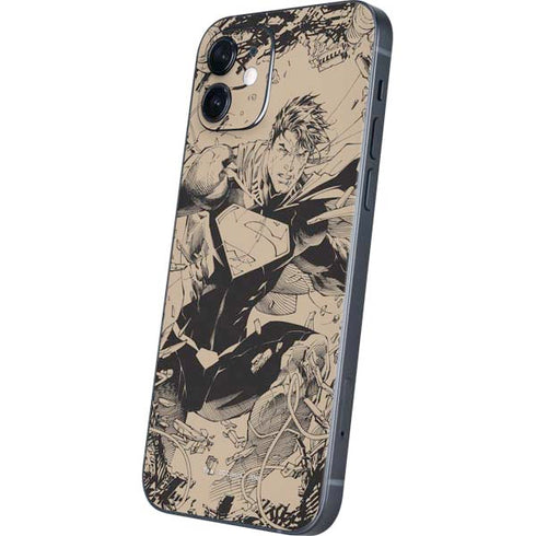DC Comics Superman Unchained #1 Original Cover Pencils iPhone 12 Skin