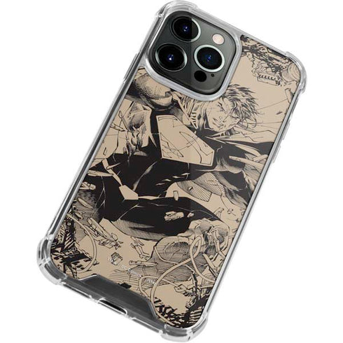 DC Comics Superman Unchained #1 Original Cover Pencils iPhone 13 Pro Max Clear Case