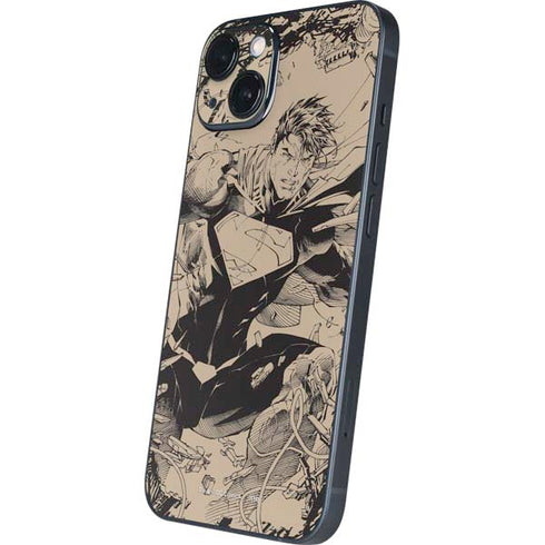 DC Comics Superman Unchained #1 Original Cover Pencils iPhone 15 Plus Skin