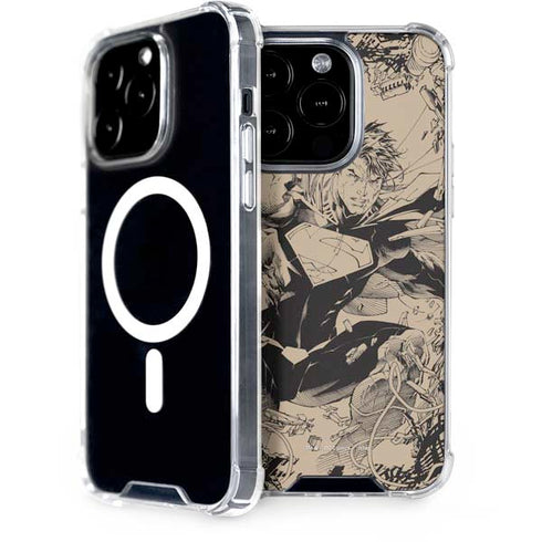 DC Comics Superman Unchained #1 Original Cover Pencils iPhone 15 Pro MagSafe Case