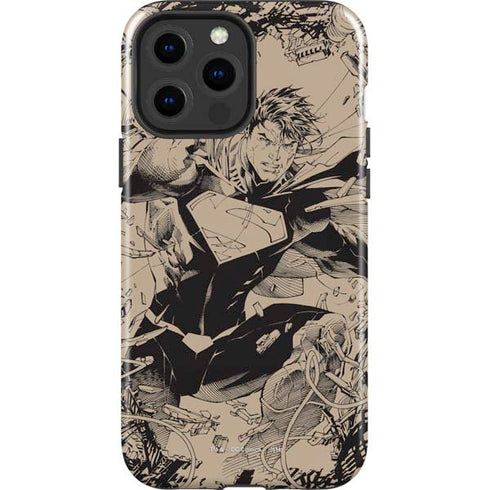 DC Comics Superman Unchained #1 Original Cover Pencils iPhone 15 Pro Max Impact Case