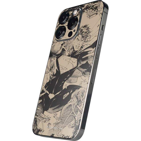 DC Comics Superman Unchained #1 Original Cover Pencils iPhone 14 Pro Max Skin
