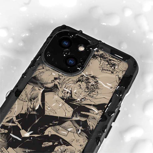 DC Comics Superman Unchained #1 Original Cover Pencils iPhone 15 Waterproof Case