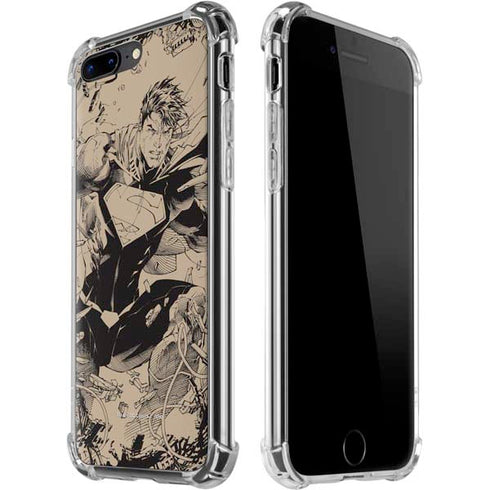 DC Comics Superman Unchained #1 Original Cover Pencils iPhone 7/8 Plus Clear Case