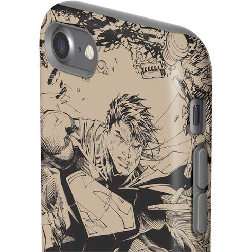 DC Comics Superman Unchained #1 Original Cover Pencils iPhone SE (2nd & 3rd Gen) Pro Case