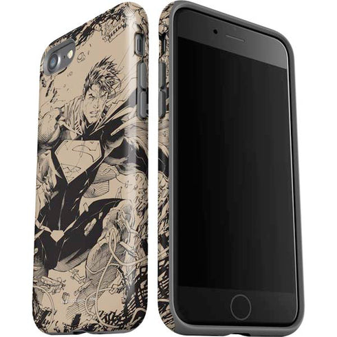 DC Comics Superman Unchained #1 Original Cover Pencils iPhone SE (2nd & 3rd Gen) Pro Case