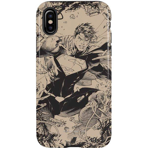 DC Comics Superman Unchained #1 Original Cover Pencils iPhone X Pro Case