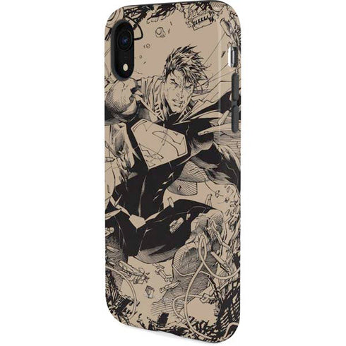 DC Comics Superman Unchained #1 Original Cover Pencils iPhone XR Pro Case