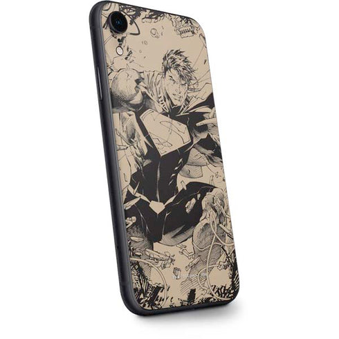 DC Comics Superman Unchained #1 Original Cover Pencils iPhone XR Skin