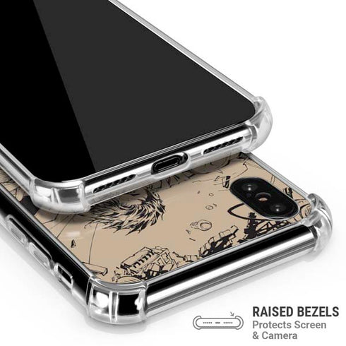 DC Comics Superman Unchained #1 Original Cover Pencils iPhone XS Max Clear Case