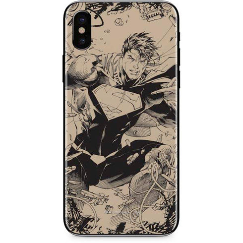 DC Comics Superman Unchained #1 Original Cover Pencils iPhone XS Max Skin