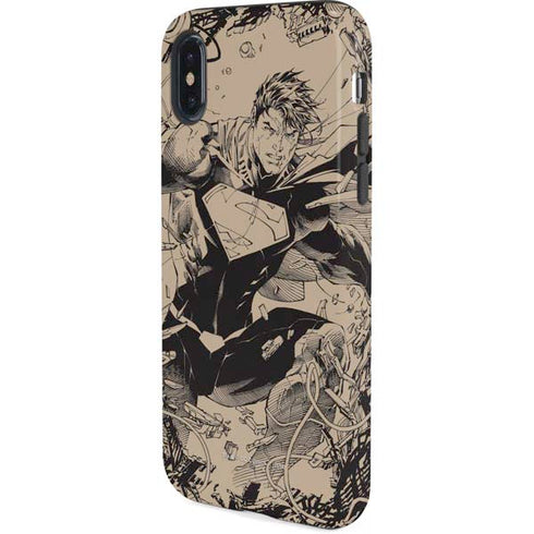 DC Comics Superman Unchained #1 Original Cover Pencils iPhone XS Pro Case