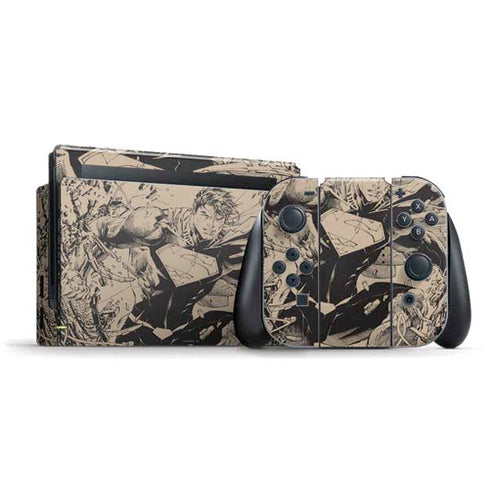 DC Comics Superman Unchained #1 Original Cover Pencils Nintendo Switch Bundle Skin