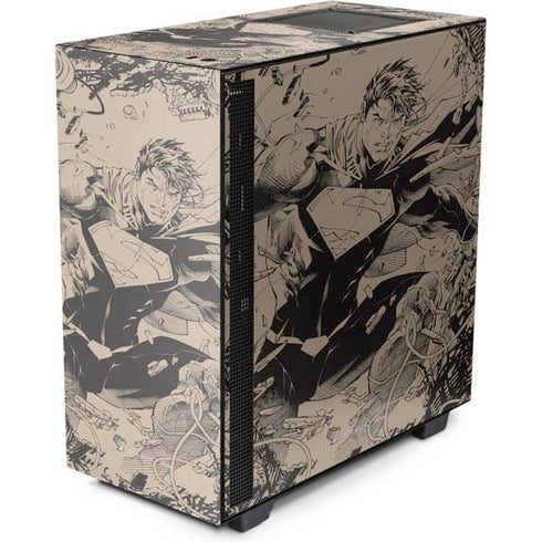 DC Comics Superman Unchained #1 Original Cover Pencils NZXT H510 Compact ATX Mid-Tower Case Skin