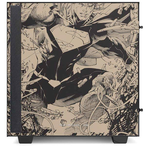 DC Comics Superman Unchained #1 Original Cover Pencils NZXT H510 Compact ATX Mid-Tower Case Skin