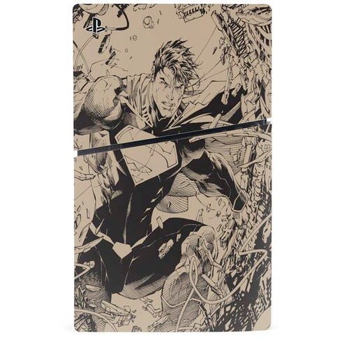 DC Comics Superman Unchained #1 Original Cover Pencils PS5 Slim Digital Edition Bundle Skin