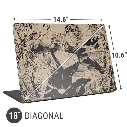 DC Comics Superman Unchained #1 Original Cover Pencils Universal Laptop 18in (14.6 x 10.6in) Skin