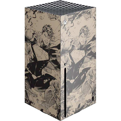DC Comics Superman Unchained #1 Original Cover Pencils Xbox Series X Console Skin