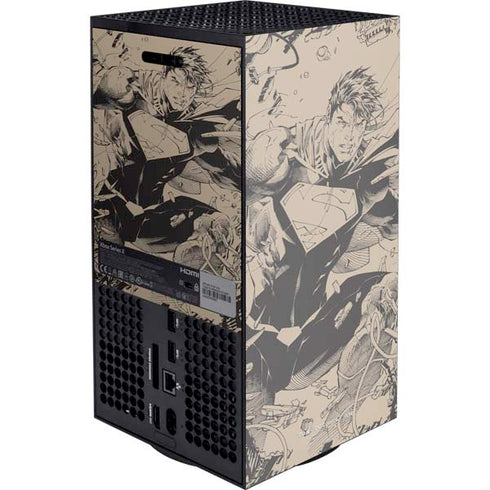 DC Comics Superman Unchained #1 Original Cover Pencils Xbox Series X Console Skin