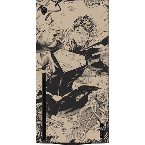 DC Comics Superman Unchained #1 Original Cover Pencils Xbox Series X Console Skin