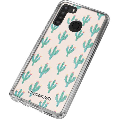 Bouffants and Broken Hearts Cacti 3 Galaxy A21 Clear Case