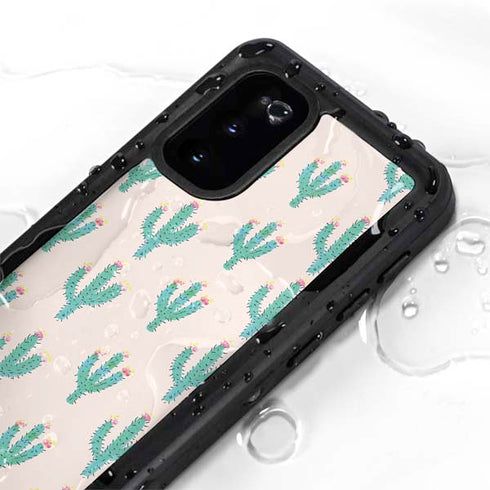 Bouffants and Broken Hearts Cacti 3 Galaxy S20 Waterproof Case