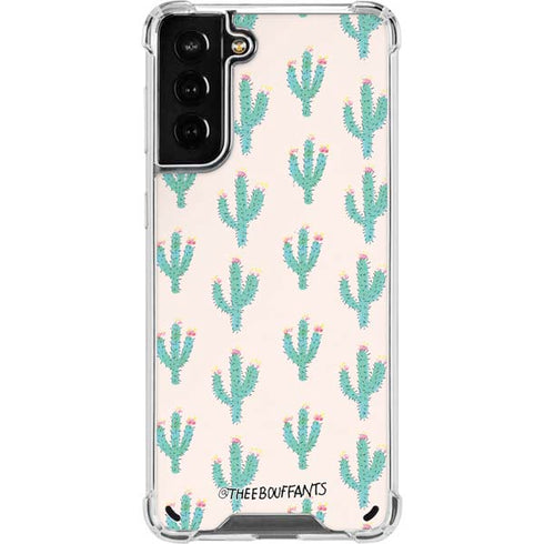 Bouffants and Broken Hearts Cacti 3 Galaxy S21 Plus 5G Clear Case