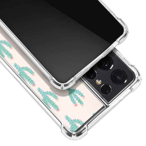 Bouffants and Broken Hearts Cacti 3 Galaxy S21 Ultra 5G Clear Case