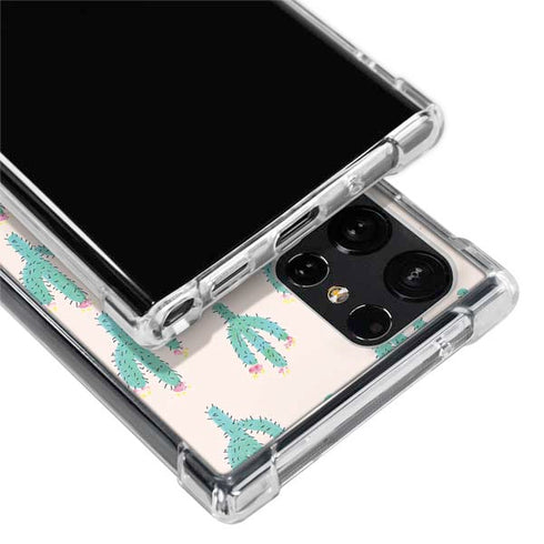 Bouffants and Broken Hearts Cacti 3 Galaxy S22 Ultra Clear Case