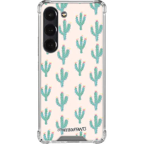 Bouffants and Broken Hearts Cacti 3 Galaxy S23 Clear Case