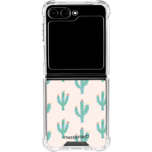 Bouffants and Broken Hearts Cacti 3 Galaxy Z Flip5 5G Clear Case